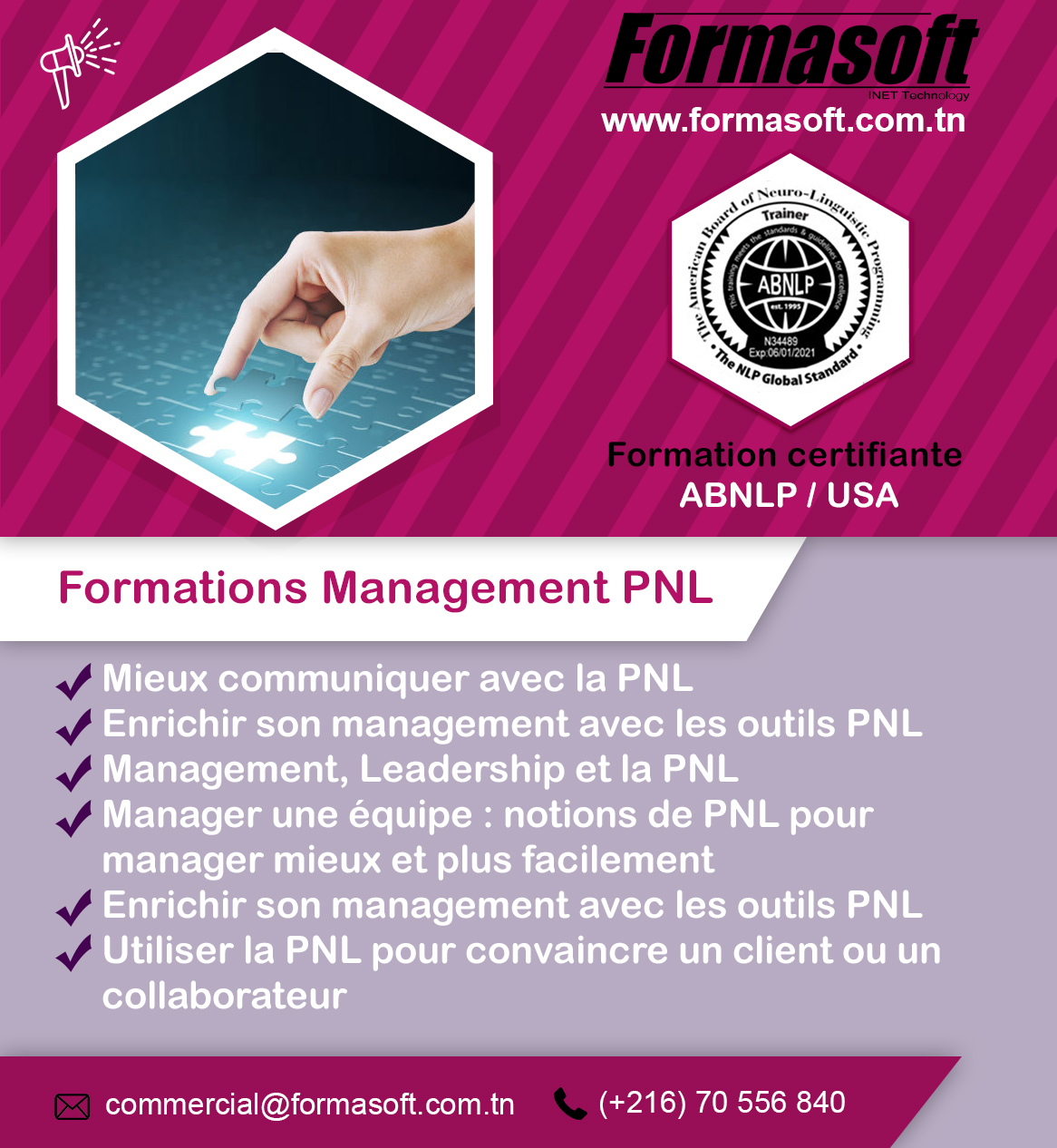 formation management pnl tunisie